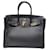 Hermès HERMES BIRKIN 35 Bag in Black Clemence Taurillion Leather  ref.483544