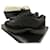 Chanel Camurça preta tripla sapatilha de cano baixo CC Preto  ref.484330