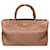 Gucci Pink Bamboo Shopper Leather Satchel Brown Pony-style calfskin  ref.484436