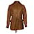 Frame Denim Frame Safari Belted Jacket in Brown Lambskin Leather  ref.484760