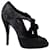 Zapatos de salón con brocado de piña Gucci en ante negro Suecia  ref.484761