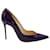 Christian Louboutin High Pumps in Purple Leather  ref.484778