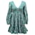 Autre Marque Rixo Sasha Long Sleeve Mini Dress in Green Cotton  ref.484818