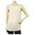 Dondup Blusa sin mangas de mezcla de seda blanca con lazo en la espalda Talla superior 40 Blanco  ref.484954