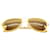 Occhiali da Sole Specchio Griffe Dolce & Gabbana in Metallo Giallo  ref.485235