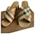 Burberry Mules Nero Beige Pelle