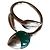 Anello Kenzo in argento con pietra verde