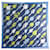 Hermès NEU HERMES SCHAL WUNDERBARE LATERNEN MARIE CARRE 90 SEIDENSCHAL-BOX Blau  ref.486433