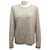Hermès Hermes sweater 36 SIZE S MAN IN CASHMERE AND COTTON BEIGE CASHMER SWEATER  ref.486479