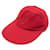 Hermès NEW MOTSCH CAP FOR HERMES MANHATTAN 001549N size 55 RED LINEN CAP  ref.486548