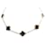 VAN CLEEF & ARPELS PURE ALHAMBRA NECKLACE 9 PATTERNED YELLOW GOLD ONYX NECKLACE Golden  ref.486561