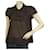 Marc Jacobs Borgoña Rayas Algodón Túnica Camisa Top Blusa w. tamaño de los botones 6 Burdeos  ref.486960