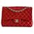 Classique Sac Chanel Jumbo Cuir Rouge  ref.487103