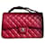Classique Sac Chanel Jumbo Cuir Rouge  ref.487179