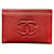 Chanel Titulaire de la carte Cuir Rouge  ref.487207