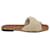 Chloé Idol Embellished Shearling Slides In Brown Calf Leather    ref.487245