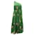 A.L.C BEIM.l.C. Tenley Flroal One-Shoulder-Kleid aus grüner Seide  ref.487285