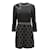 A.L.C ALC Taraji Nietenbesetztes Ausschnittkleid aus schwarzer Viskose Polyester  ref.487316