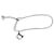 Christian Dior Logo Bracelet Silvery  ref.487490