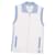 [Usato] CHANEL 02S Coco Mark Gilet con zip in cotone lavorato a maglia da donna Top bicolore Bianco / Azzurro Taglia 40 (M equivalente) Blu chiaro  ref.487715
