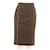 Valentino Skirt suit Chocolate Wool  ref.488158