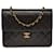 Splendide sac bandoulière Chanel Pochette Classique Flap bag en cuir matelassé marron, garniture en métal doré Marron foncé  ref.488257