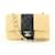 Chanel 22C Rare Bicolor Beige Schwarz gestepptes Lammleder Mini Classic Flap Geld Lammfell  ref.488306