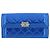Cartera de charol azul Matelasse Boy de Chanel