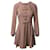 Red Valentino Stretch Frisottine Dress With Bow Detailing in Pink Acetate Cellulose fibre  ref.488689