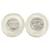 Chanel-Ohrring Weiß Kunststoff  ref.488804