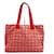 [Used] CHANEL New Travel Line Tote MM Tote Bag Red x Orange Nylon Jaguar  ref.489057