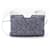 [Usado] CHANEL Chanel Coco Mark Multi Bolsa Acessório Bolsa Cosmética Bolsa Maquiagem Tweed Algodão Couro Branco Azul  ref.489063