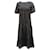 Faithfull The Brand Alberte Midi Dress in Black Rayon Cellulose fibre  ref.489601