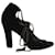 Salvatore Ferragamo Lace-Up Heels in Black Suede  ref.489638