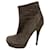 Yves Saint Laurent Triptoo ankle boots in smoke grey and silver Suede  ref.489948