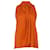 Theory Scarf Tie Sleeveless Blouse in Orange Silk  ref.489980