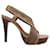 Diane Von Furstenberg Zoe High Platform Sandals in Brown Leather  ref.490009