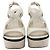 Zeppa Louis Vuitton in pelle beige Bianco - vista 2