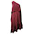 Tibi One-Shoulder Ruffle Dress in Burgundy Silk Dark red  ref.490050