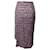 Maje Jipanta Leopard Print Front Slit Skirt in Pink Cupro Cellulose fibre  ref.490080