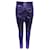 Gucci Pantalon Skinny à Paillettes en Polyamide Violet Nylon  ref.490127