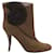 Stella Mc Cartney Stella McCartney Suedette Seashell Ankle Boots aus braunem Wildleder Synthetisch  ref.490162