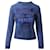 Kenzo Obermaterial bestickter Pullover aus blauer Baumwolle  ref.490177