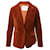 Frame Denim Frame Suit and Pants Set in Rust Velvet Orange  ref.490197