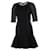 Fendi Mini Robe en Laine Noire  ref.490220