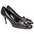 Décolleté Gucci Loafer con nappine con accento bambù in pelle marrone Nero - vista 3