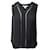 Diane Von Furstenberg Sleeveless Sheer Top in Black Silk  ref.490238