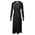 Alessandra Rich Cut Out Maxi Dress in Black Cupro  ref.490242