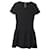 Maje Fit and Flare Kleid aus schwarzer Viskose Zellulosefaser  ref.490246