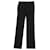 Dolce & Gabbana Pantalon habillé en rayonne noire Fibre de cellulose  ref.490257
